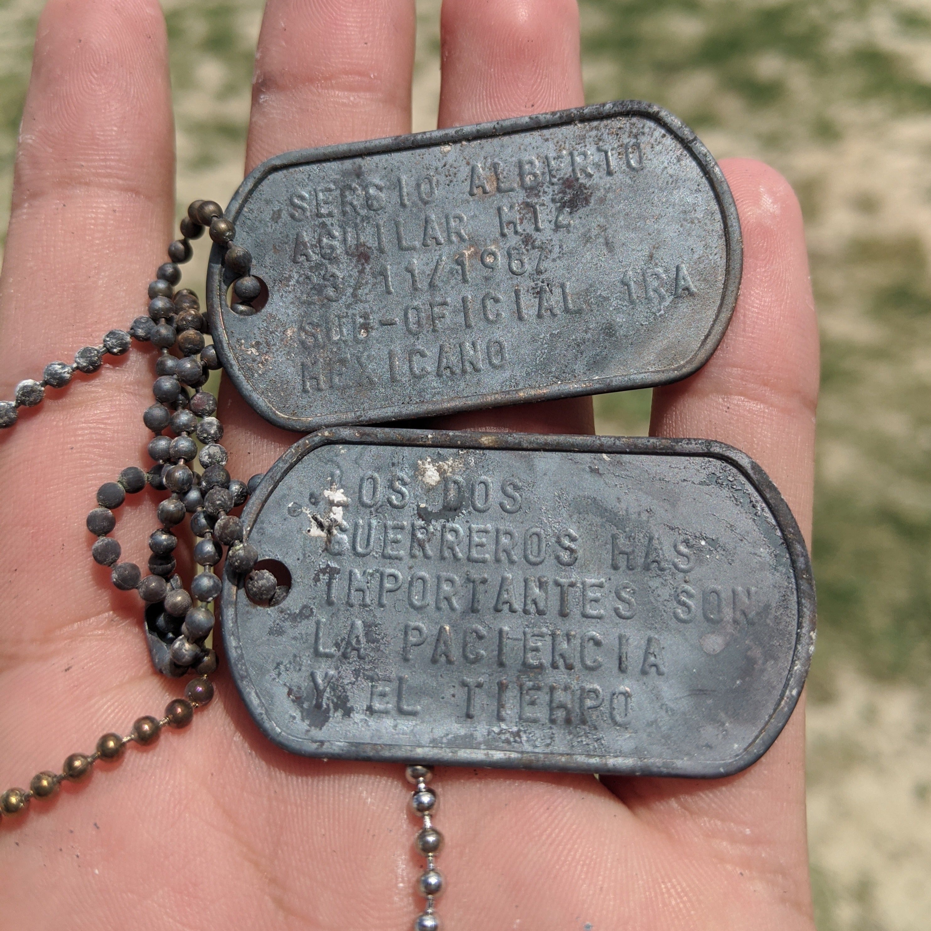 medallas identificacion , placas militares personalizadas